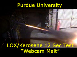 LOXRP1 Purdue 12 Sec Melt Webcam